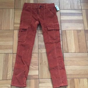 Tea orange corduroy pants